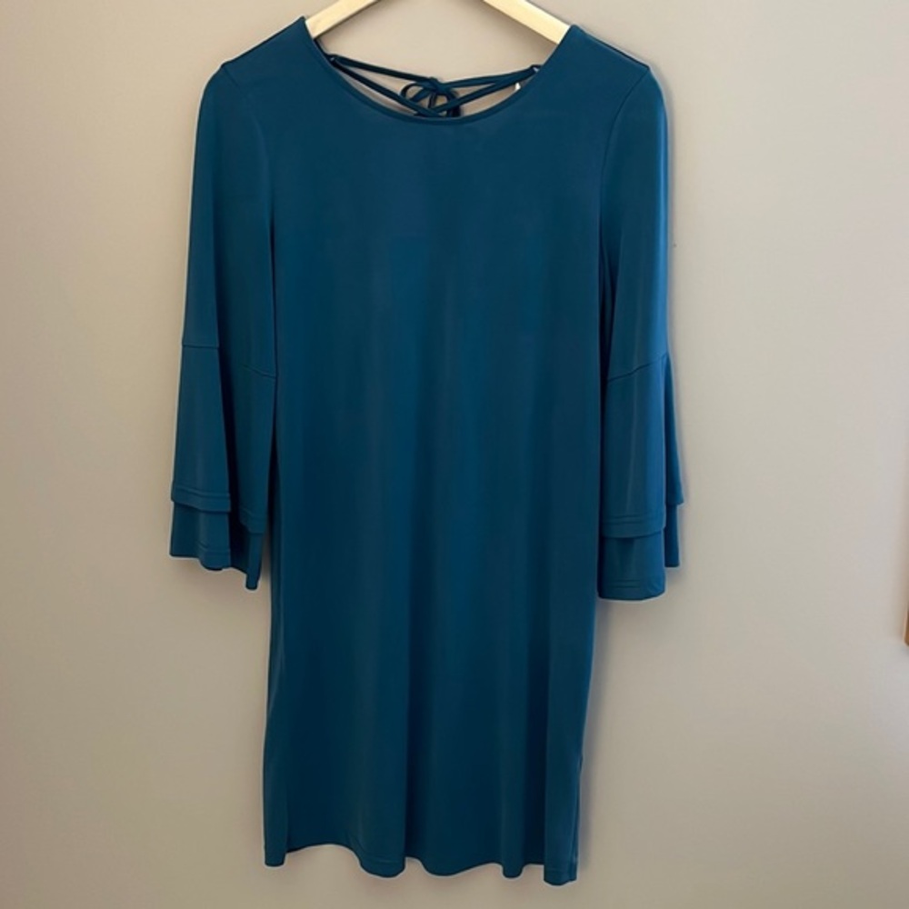 Pleione Shift Dress Teal‎ Blue Size S